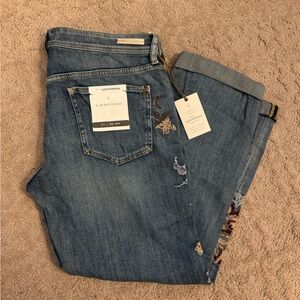 Pilcro and the Letterpress Embroidered Jeans - 30